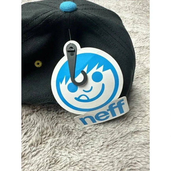 Neff Hat Cap Snapback Black Blue One Size Adjustable  Casual - Picture 3 of 14